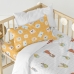 Duvet cover set HappyFriday Mr Fox World trip Multicolour Baby Crib 2 Pieces