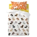 Set pokrivača za poplun HappyFriday Mr Fox Dogs Pisana Dječji krevetić 2 Dijelovi