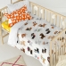 Täckslagsset HappyFriday Mr Fox Dogs Multicolour Babysäng 2 Delar