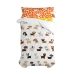 Conjunto de capa de edredom HappyFriday Mr Fox Dogs Multicolor Solteiro 2 Peças