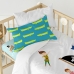 Duvet cover set HappyFriday Mr Fox Flying boy Multicolour Baby Crib 2 Pieces
