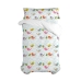 Set di copripiumino HappyFriday Mr Fox Little birds Multicolore Singolo 2 Pezzi