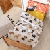 Dekbedovertrek set HappyFriday Mr Fox Dogs Multicolour Bed van 80/90 2 Onderdelen