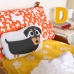 Täckslagsset HappyFriday Mr Fox Dogs Multicolour Säng 80/90 2 Delar