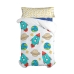 Dekbedovertrek set HappyFriday Mr Fox Space rocket Multicolour Bed van 105 2 Onderdelen