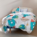 Dekbedovertrek set HappyFriday Mr Fox Space rocket Multicolour Bed van 105 2 Onderdelen