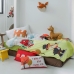 Duvet cover set HappyFriday Mr Fox Piggys  Multicolour Single 2 Pieces