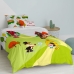 Комплект покривка за завивка HappyFriday Mr Fox Piggys  Многоцветен 80 легло 2 Части