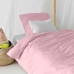 Dekbedovertrek set HappyFriday Basic Kids Licht Roze Bed van 80 2 Onderdelen