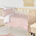 Dekbedovertrek set HappyFriday Basic Kids Roze Wieg voor baby's 2 Onderdelen