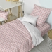 Set di copripiumino HappyFriday Basic Kids Rosa Singolo Vichy 2 Pezzi