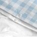 Duvet cover set HappyFriday Basic Kids Blue Baby Crib Gingham 2 Pieces