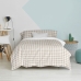 Dekbedovertrek set HappyFriday Basic Kids Beige Bed van 80/90 Vichy 2 Onderdelen