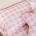 Parure de couette HappyFriday Basic Kids Rose Lit 1 persone Vichy 2 Pièces