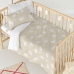 Dekbedovertrek set HappyFriday Basic Kids Beige Wieg voor baby's 2 Onderdelen