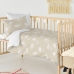 Parure de couette HappyFriday Basic Kids Beige Lit de bébé 2 Pièces