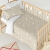 Duvet cover set HappyFriday Basic Kids Beige Baby Crib 2 Pieces