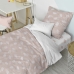 Dekbedovertrek set HappyFriday Basic Kids Roze Bed van 80 2 Onderdelen