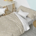 Dekbedovertrek set HappyFriday Basic Kids Beige Bed van 105 2 Onderdelen