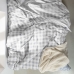 Комплект покривка за завивка HappyFriday Basic Kids Сив 105 легло Гингам 2 Части