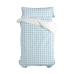 Dekbedovertrek set HappyFriday Basic Kids Blauw Bed van 105 Vichy 2 Onderdelen