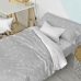 Duvet cover set HappyFriday Basic Kids Grey Single 2 Pieces