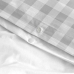 Duvet cover set HappyFriday Basic Kids Grey Single Gingham 2 Pieces