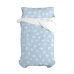 Dekbedovertrek set HappyFriday Basic Kids Blauw Bed van 105 2 Onderdelen