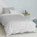 Duvet cover set HappyFriday Basic Kids Grey Single Gingham 2 Pieces