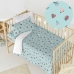 Parure de couette HappyFriday Mini Catarinas Multicouleur Lit de bébé 2 Pièces