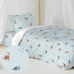 Комплект чехлов для одеяла HappyFriday Mini dinosaur Разноцветный 80 кровать 2 Предметы