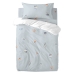 Parure de couette HappyFriday Mini Nut Multicouleur Lit de bébé 2 Pièces