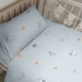 Parure de couette HappyFriday Mini Nut Multicouleur Lit de bébé 2 Pièces