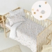 Parure de couette HappyFriday Mini Saturn Multicouleur Lit de bébé 2 Pièces