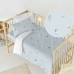 Parure de couette HappyFriday Mini Nut Multicouleur Lit de bébé 2 Pièces