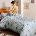 Dekbedovertrek set HappyFriday Mini dinosaur Multicolour Bed van 105 2 Onderdelen