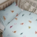 Duvet cover set HappyFriday Mini dinosaur Multicolour Baby Crib 2 Pieces