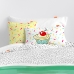 Duvet cover set HappyFriday Blanc Kids Topping Multicolour Single 2 Pieces