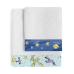 Jogo de toalhas HappyFriday Le Petit Prince Migration Multicolor 2 Peças
