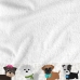 Håndklædesæt HappyFriday Mr Fox Dogs Multifarvet 2 Dele