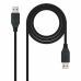 Kabel USB 3.0 A na USB A NANOCABLE 10.01.1002-BK Černý 2 m