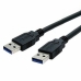 Kabel USB 3.0 A na USB A NANOCABLE 10.01.1002-BK Černý 2 m