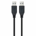 Кабел USB 3.0 A към USB A NANOCABLE 10.01.1002-BK Черен 2 m