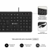 Clavier numérique Subblim SUBKBC-0SSK50 Noir Espagnol Qwerty QWERTY