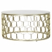 Mesa auxiliar DKD Home Decor 81 x 81 x 42 cm Dorado Blanco Plástico Mármol Hierro