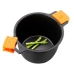 Pot with Glass Lid BRA Braisogona_A273903 Black Black/Orange Wood Aluminium Plastic Cast aluminium Ø 20 cm (1 Unit)