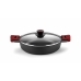 Casserole with glass lid BRA A410524 Black 300 g