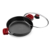 Casserole with glass lid BRA A410524 Black 300 g