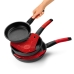 Non-stick frying pan BRA A411220 Červený Nerezová ocel Hliník