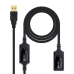 Cabo Alargador USB NANOCABLE 10.01.0213 Preto 15 m